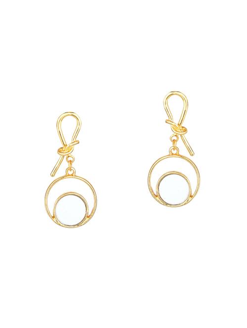 silver metal drop earring - 17893922 - Very Small Image - 1