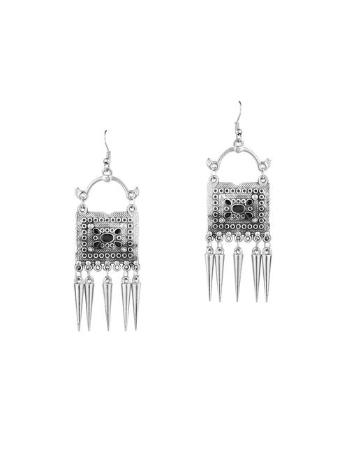 antique bohemian oxidized drop earrings set - 17893993 - Very Small Image - 1