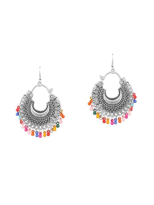 afghani bohemian oxidized drop earrings set - 17893998 - Very Small Image - 1
