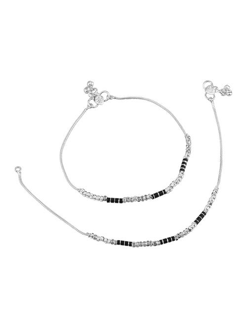 delicate chain anklets payal jewellery for women - 17894037 - Very Small Image - 1
