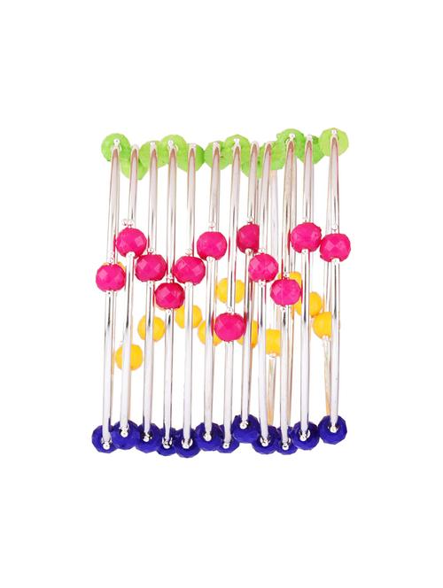 multicolor beads bracelet bangle set (12pc) - 17895001 - Very Small Image - 1