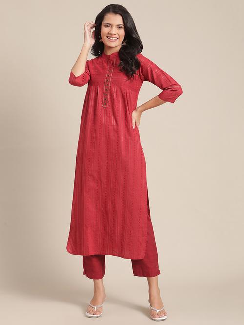 printed kurta pant set - 17895202 - Very Small Image - 1
