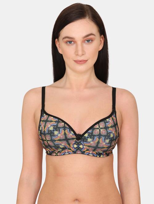 multi colored printed t-shirt bra - 17895230 - Very Small Image - 1