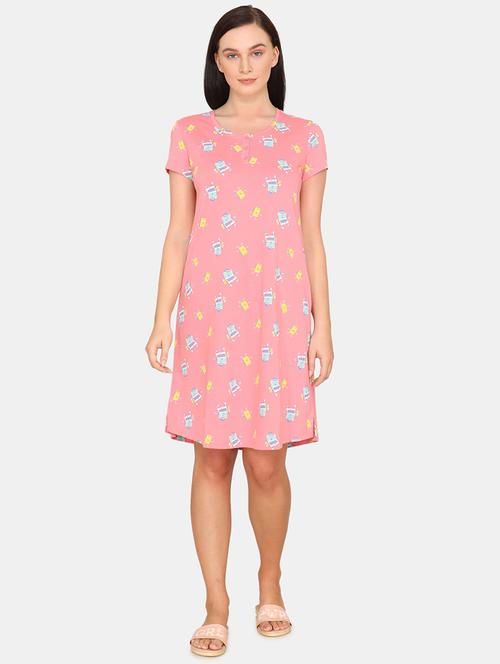 round neck printed sleepshirt - 17895555 - Very Small Image - 1