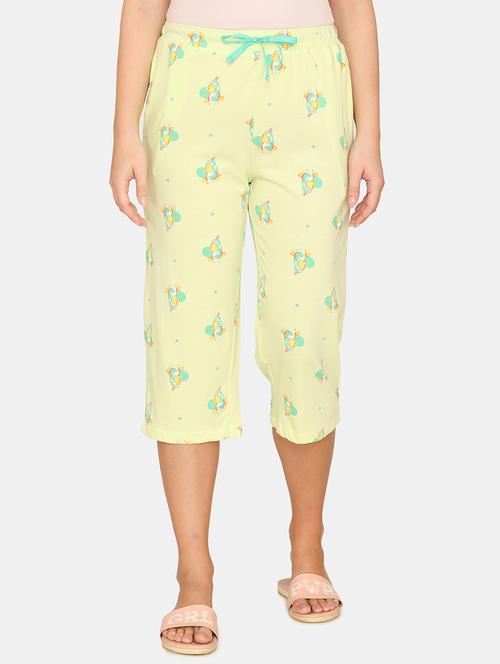 drawstring waist printed capri - 17895557 - Very Small Image - 1