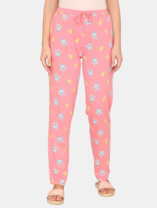 drawstring waist printed pajama - 17895561 - Very Small Image - 1