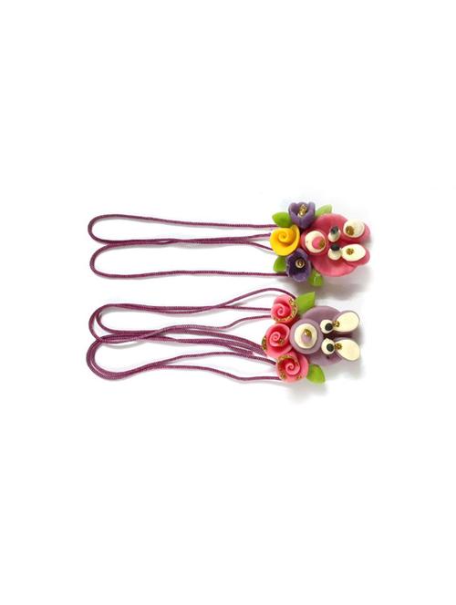floral bead work chuda thread rakhi - 17895629 - Very Small Image - 1