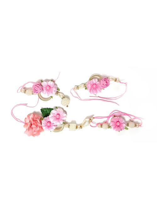 pack of 4 handcrafted thread rakhi - 17895642 - Very Small Image - 1
