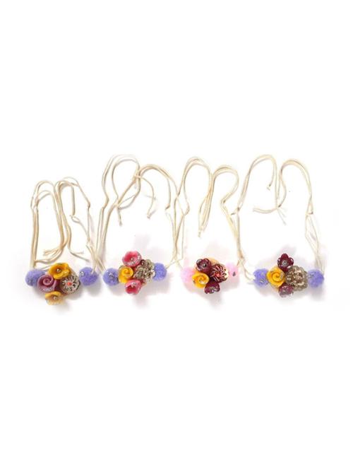 pack of 4 handcrafted thread rakhi - 17895664 - Very Small Image - 1