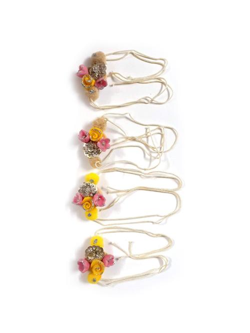 pack of 4 handcrafted thread rakhi - 17895701 - Very Small Image - 1