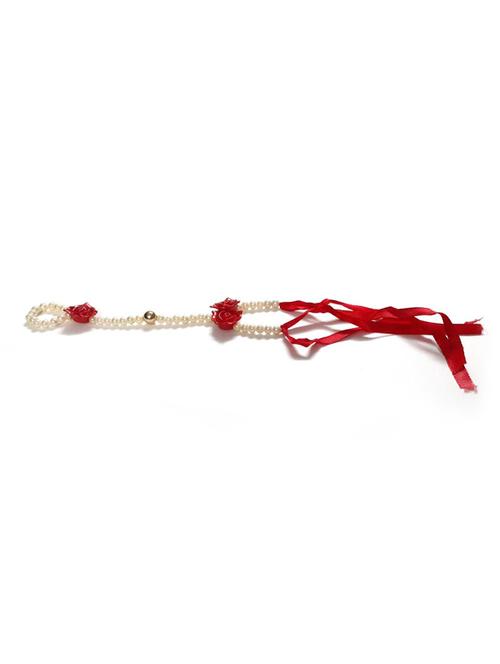 floral bead work handcrafted thread rakhi - 17895713 - Very Small Image - 1