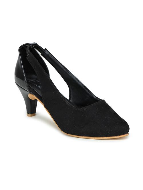 black suede platforms pumps - 17895963 - Very Small Image - 1