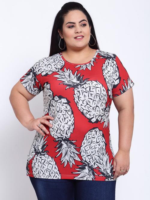 women's all over print round neck t-shirt - 17895984 - Very Small Image - 1