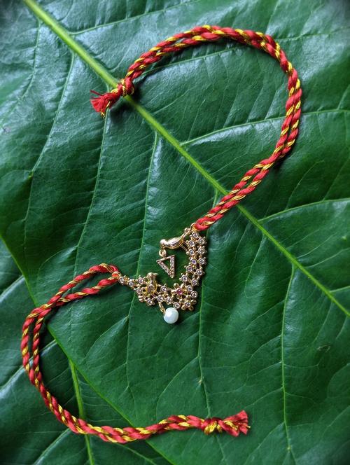 red cotton thread rakhi - 17897284 - Very Small Image - 1