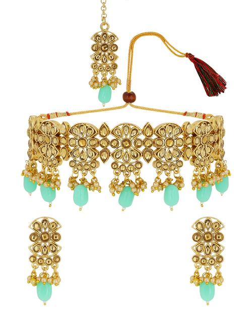 aqua metal choker set - 17898331 - Very Small Image - 1