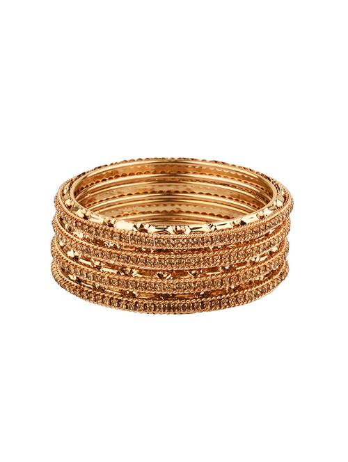 gold metal bangle set (4 pc) - 17898654 - Very Small Image - 1