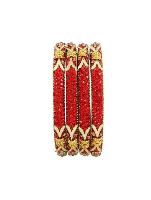 red cubic zirconia crystal bangle (4 pc) - 17899007 - Very Small Image - 1