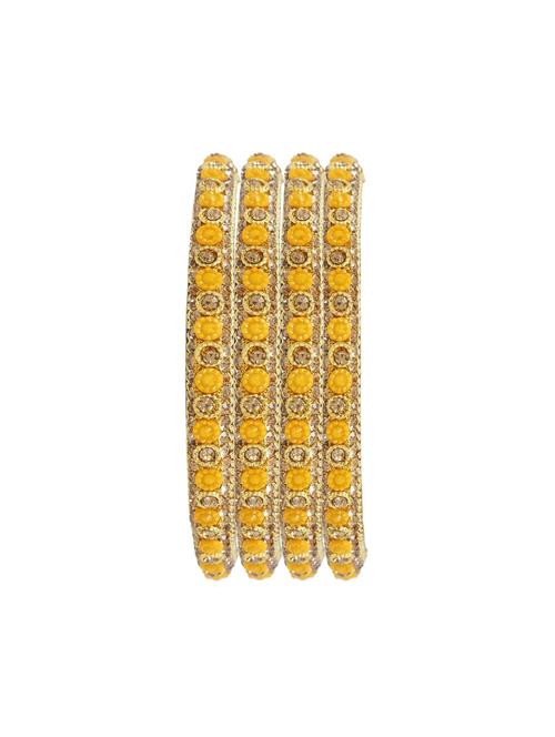 yellow crystal bangle set (4pc) - 17899028 - Very Small Image - 1