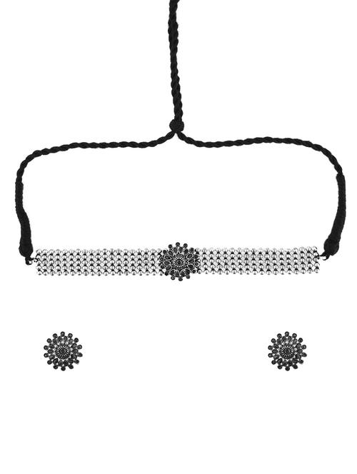 choker necklace stud earrings set - 17899696 - Very Small Image - 1