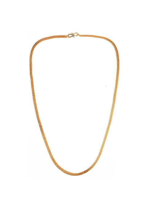 gold plated stylish chain necklace 22 inch - 17899932 - Very Small Image - 1