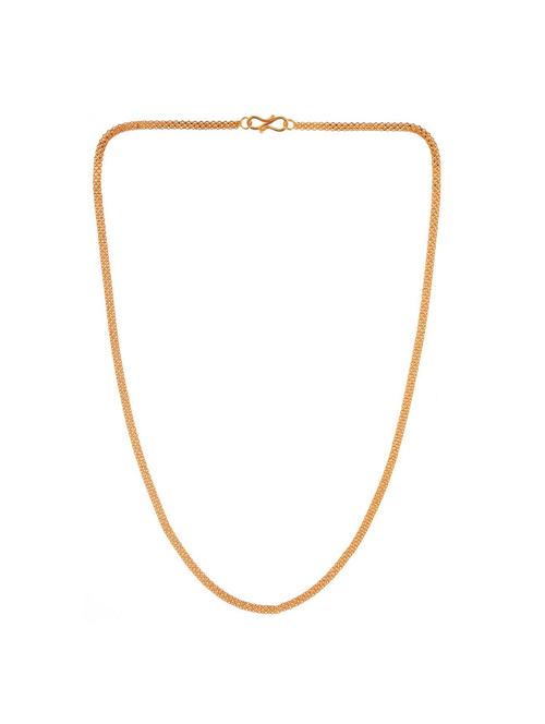 gold plated stylish chain necklace 22 inch - 17899933 - Very Small Image - 1