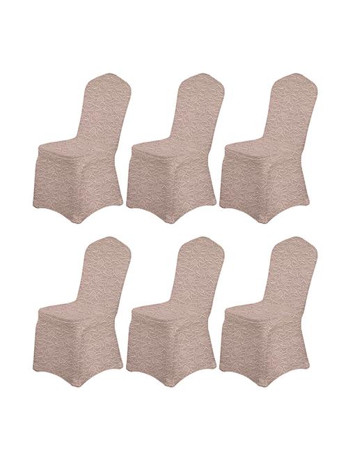 cortina spandex banquet chairs -6 pcs wedding party dining scuba elastic chair covers - 17899998 - Very Small Image - 1