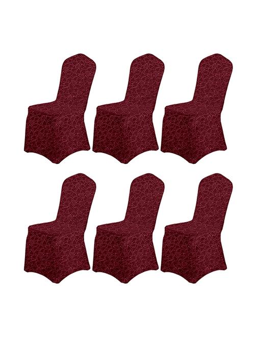 cortina spandex banquet chairs -6 pcs wedding party dining scuba elastic chair covers - 17900013 - Very Small Image - 1