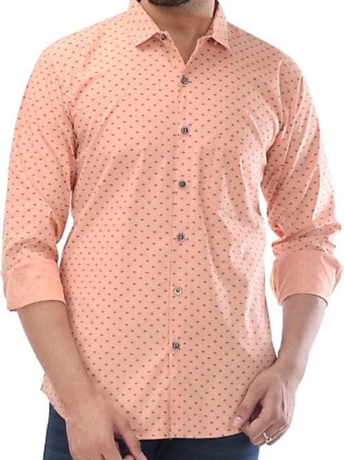 orange cotton casual shirt - 17900303 - Very Small Image - 1
