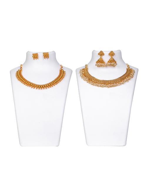 set of 2 necklace earring set - 17900334 - Very Small Image - 1