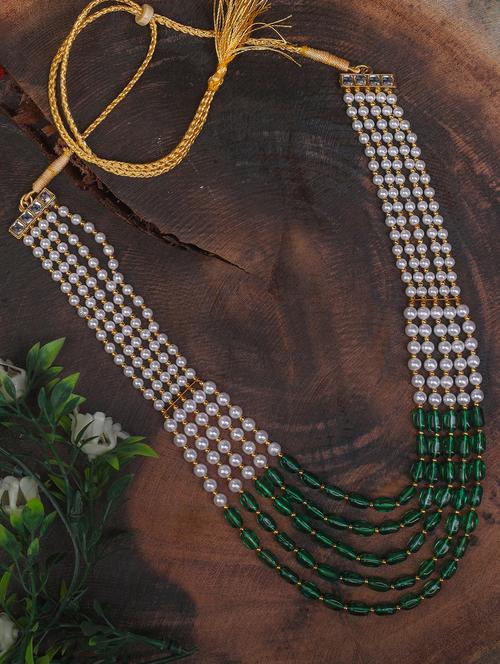 multi colored bridal necklace set - 17900355 - Very Small Image - 1