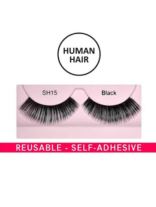 glamgals hollywood-u.s.a stylish black soft thick reusable false eye lashes combo - 17900376 - Very Small Image - 1