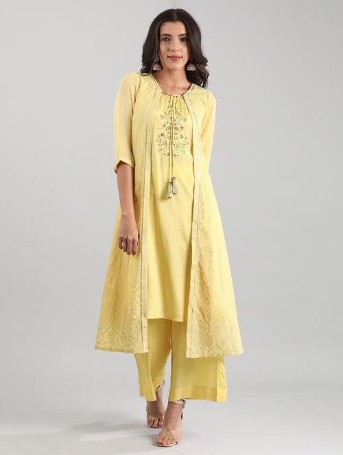 printed kurta palazzo set - 17900603 - Very Small Image - 1