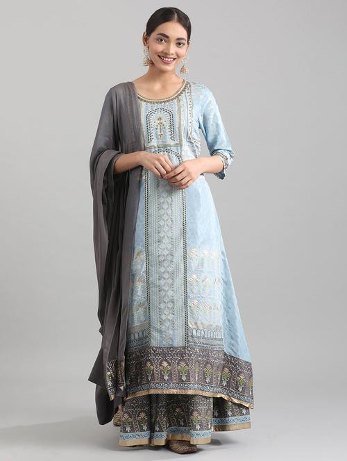 embroidered suit set - 17900605 - Very Small Image - 1