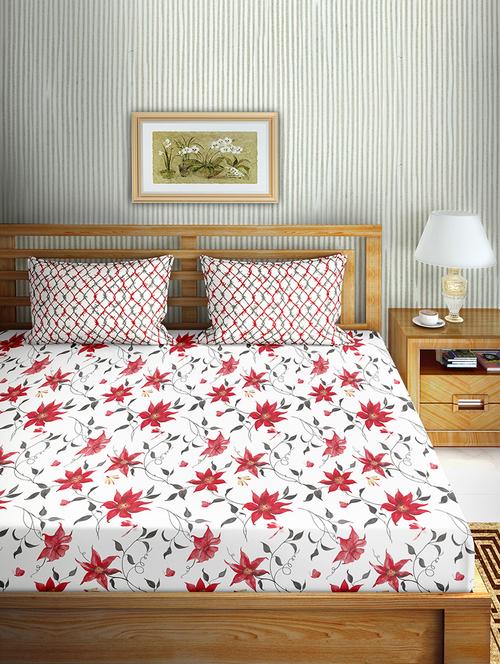 red cotton bedsheet - 17901163 - Very Small Image - 1