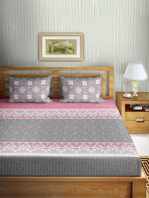 grey cotton bedsheet - 17901172 - Very Small Image - 1