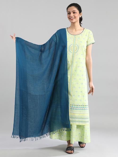 blue cotton dupatta - 17902071 - Very Small Image - 1