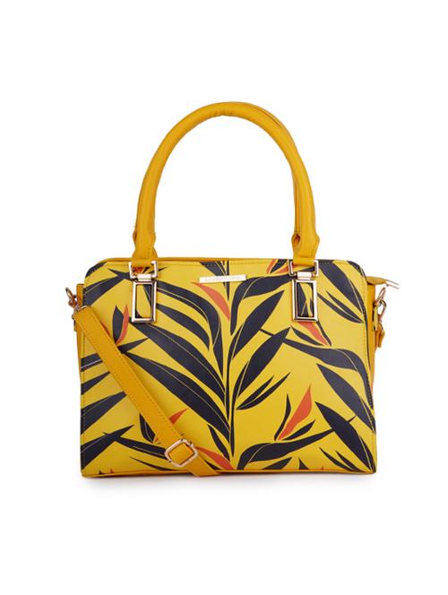 yellow leatherette (pu) handbag - 17902290 - Very Small Image - 1