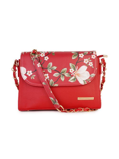 red leatherette (pu) sling bag - 17902315 - Very Small Image - 1