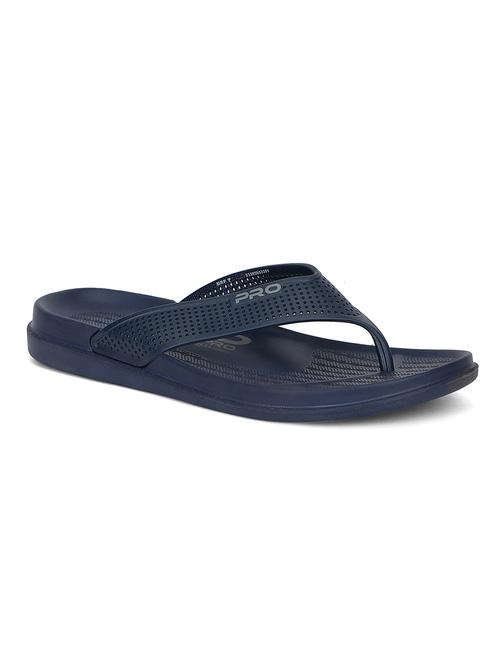 blue leather slip on slippers - 17904044 - Very Small Image - 1
