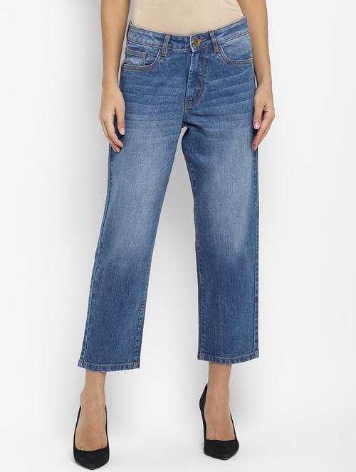 high rise stone washed jean - 17904050 - Very Small Image - 1