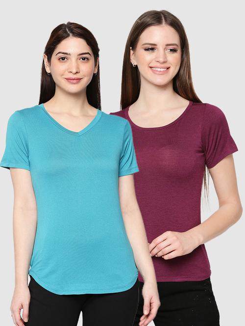 set of 2 solid tee - 17904667 - Very Small Image - 1