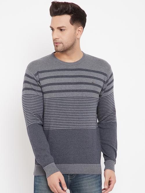 grey striped pullover - 17904984 - Very Small Image - 1
