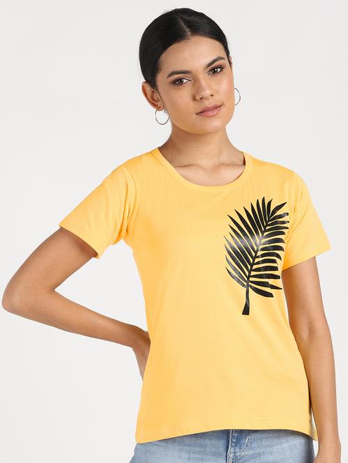 round neck printed tee - 17905891 - Very Small Image - 1