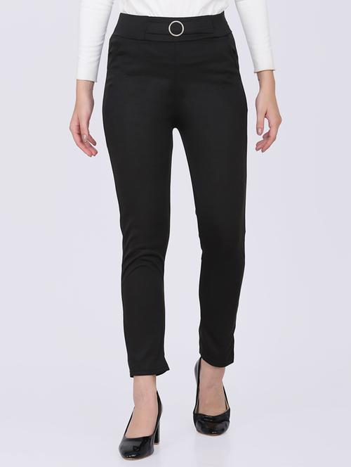 mid rise flat front trouser - 17906906 - Very Small Image - 1