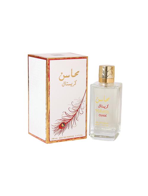 lattafa mahasin crystal eau de parfume, 100ml - 17907007 - Very Small Image - 1