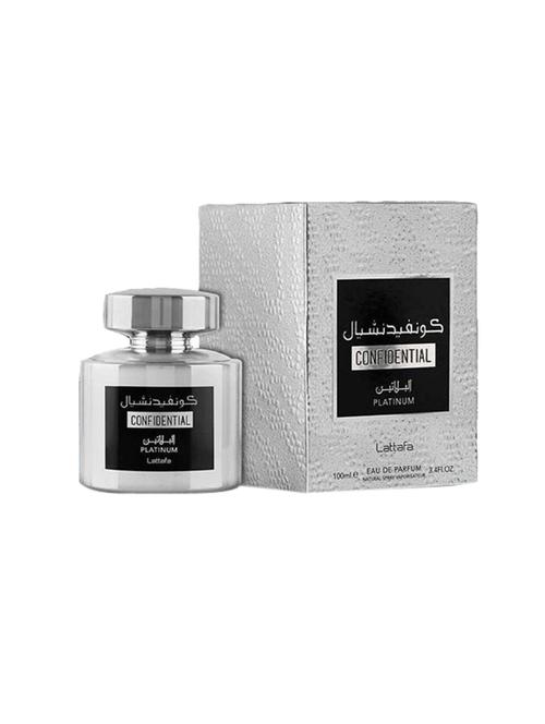 lattafa confidential platinum eau de parfume, 100ml - 17907018 - Very Small Image - 1
