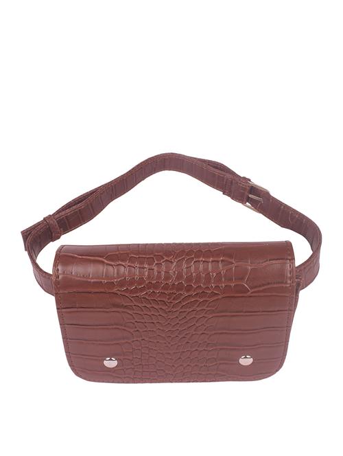 brown leatherette (pu) handbag - 17907046 - Very Small Image - 1