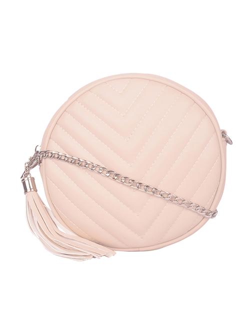 pink leatherette (pu) regular sling bag - 17907081 - Very Small Image - 1