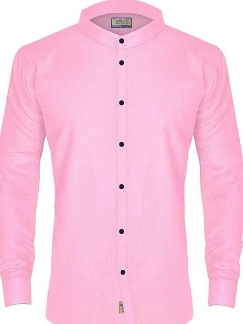 pink cotton casual shirt - 17907371 - Very Small Image - 1