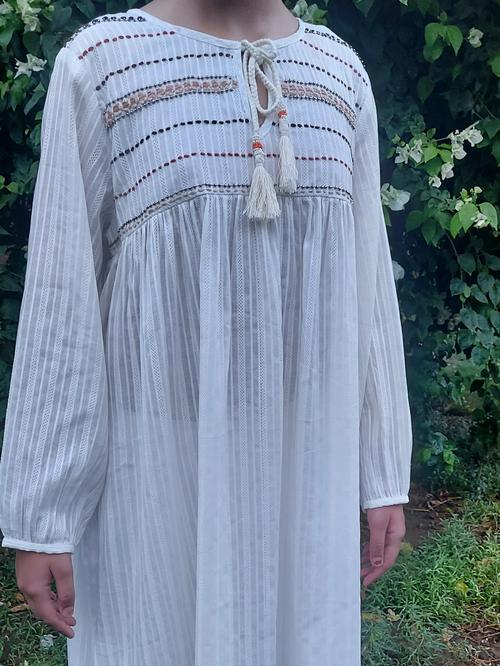 hand embroidered long kurti in exclusively - 17907884 - Very Small Image - 1